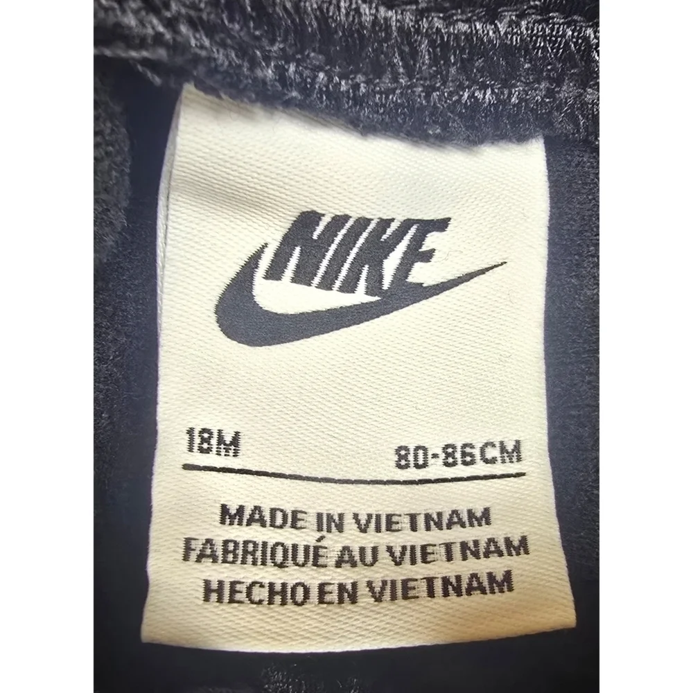 Nike Black Joggers with Pink Logo Size 18 Months